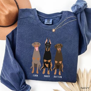 Doberman T-Shirt | Comfort Colors Sweatshirt | S - 3XL