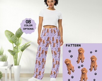 Rot Doodle Pyjama Hose: Goldendoodle/Labradoodle Hunde PJs