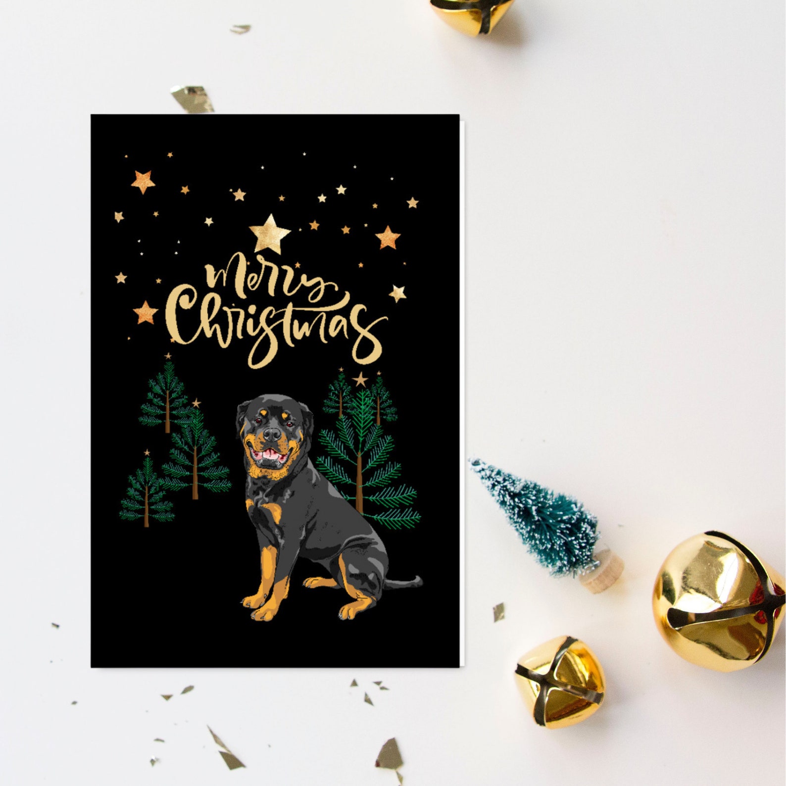 Rottweiler Christmas Cards 
