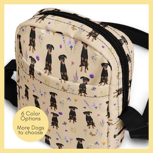 Cottagecore Doberman Bag Crossbody | Multiple Compartments | Youth, Adults | One Size