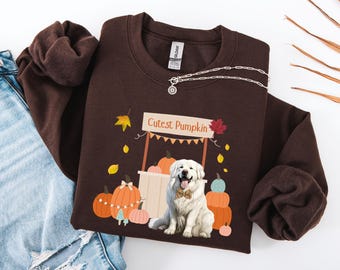 Bluza z dynią Pyrenees | Jesienna odzież dla mamy psa