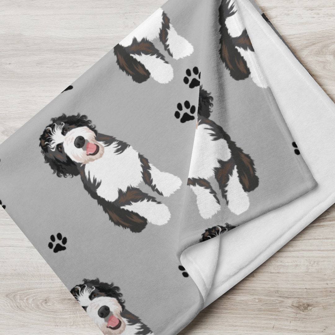 Bernedoodle Blanket, Bernedoodle Gifts, Doodle Lover Gifts, Doodle Mom