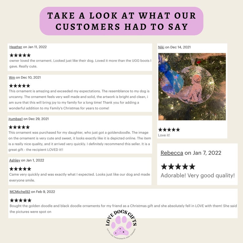 Christmas King Charles Cavalier Spaniel Ornament, Xmas Tree Ornament