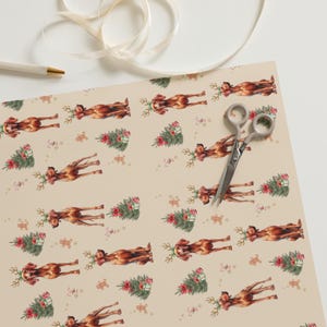 Fogli di carta da regalo di Natale Vizsla, regalo di Natale vizsla, regalo vizsla, regalo del proprietario del cane vizsla, ripieno di calze, regalo festivo di Natale