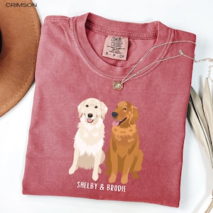Golden retriever comfort colors t-shirt, oversized shirt, golden retriever gifts, golden retriever mom, golden retriever dad, birthday gift