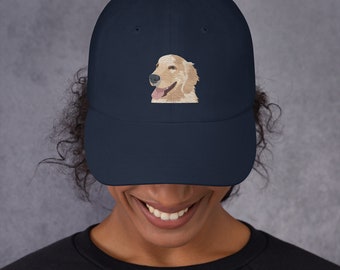 Embroidered Golden Retriever Hat: Dog Mom Gift