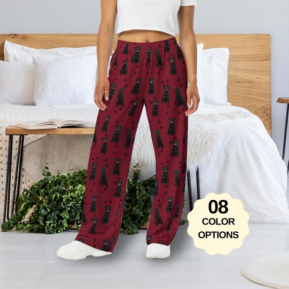 Black Labrador Pajama Pants Unisex Pajama Pants Labrador Gifts Labrador Mom Gift Labrador Dad Gift Lab Christmas Gifts Wide Leg Pants Etsy