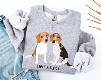 Camiseta personalizada para perro beagle: colores cómodos, regalo para mamá beagle