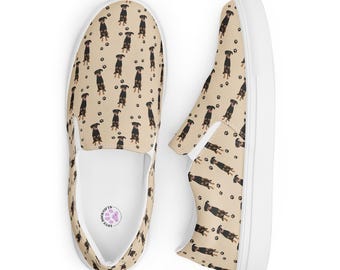 Chaussures doberman pour femme | Chaussures en toile universitaires | Cadeau chien maman