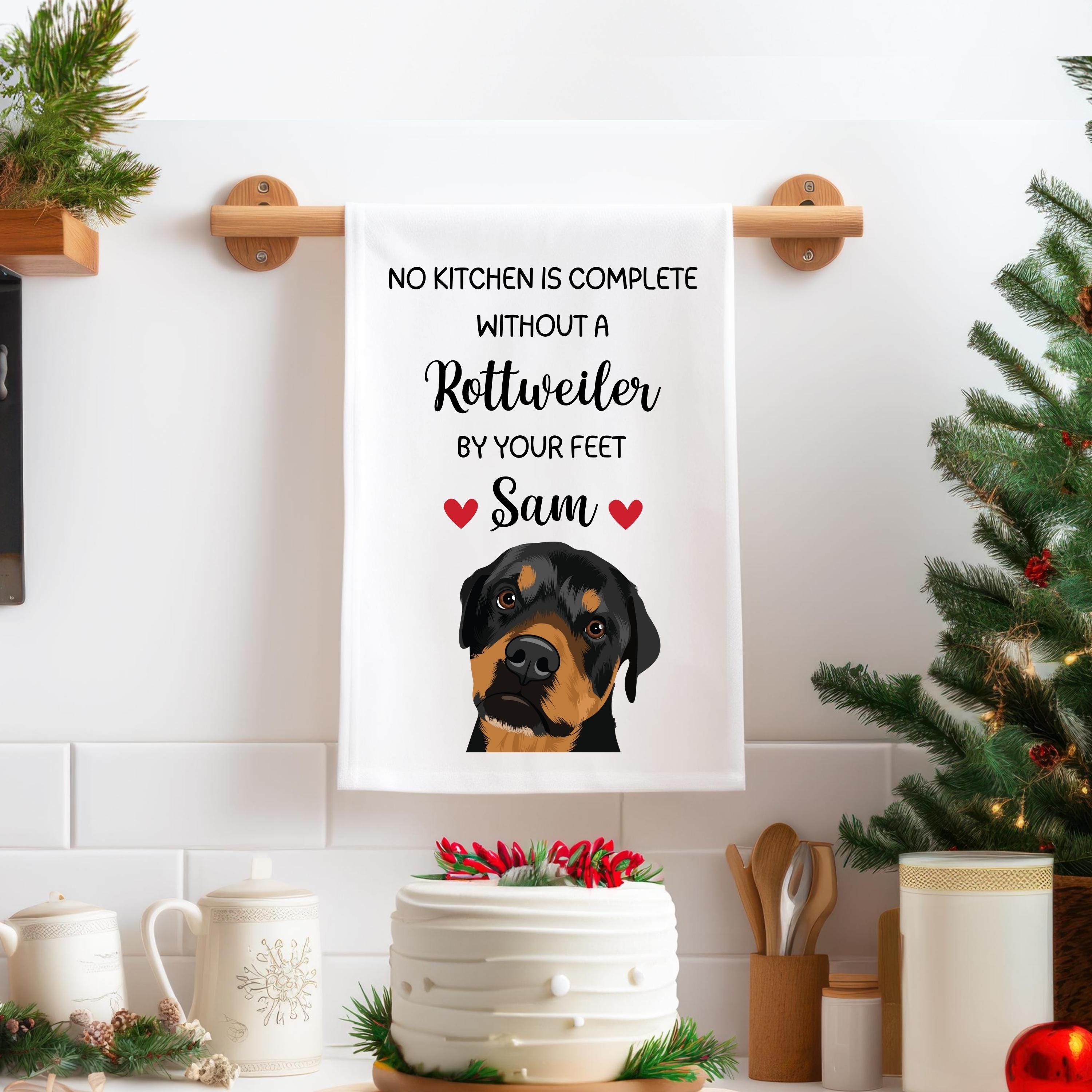 Rottweiler Geschirrtücher Aus Waffelmikrofaser – 40,6x61 Cm, Saugstark, Schnell Trocknend