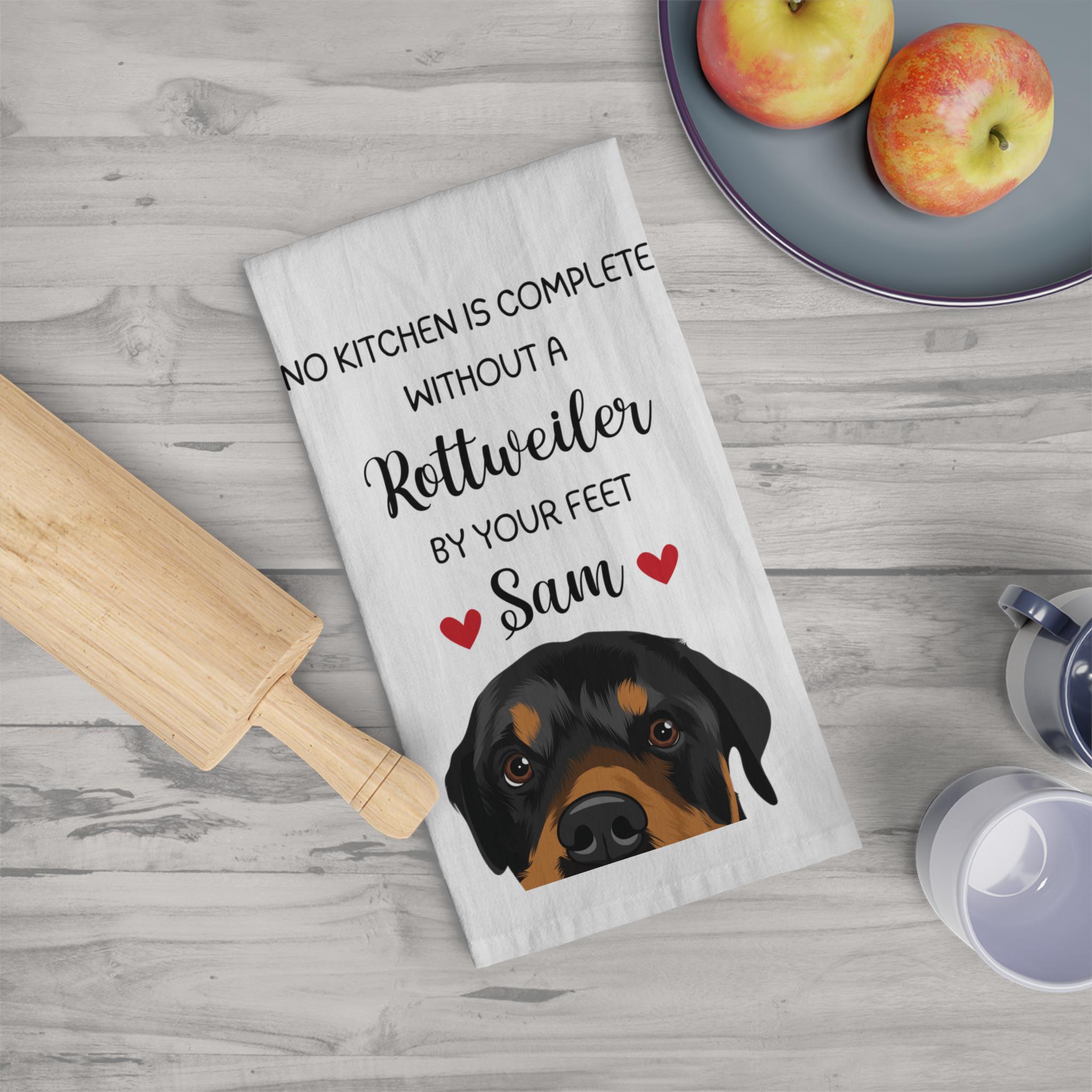 Rottweiler Geschirrtücher Aus Waffelmikrofaser – 40,6x61 Cm, Saugstark, Schnell Trocknend