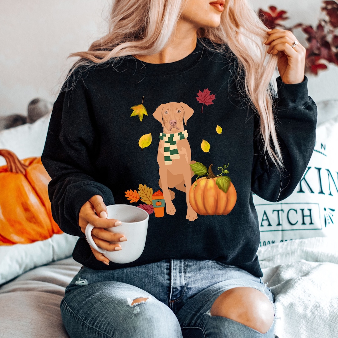 Vizsla Fall Sweatshirt Vizsla Gifts Vizsla Mom Shirt Vizsla Etsy