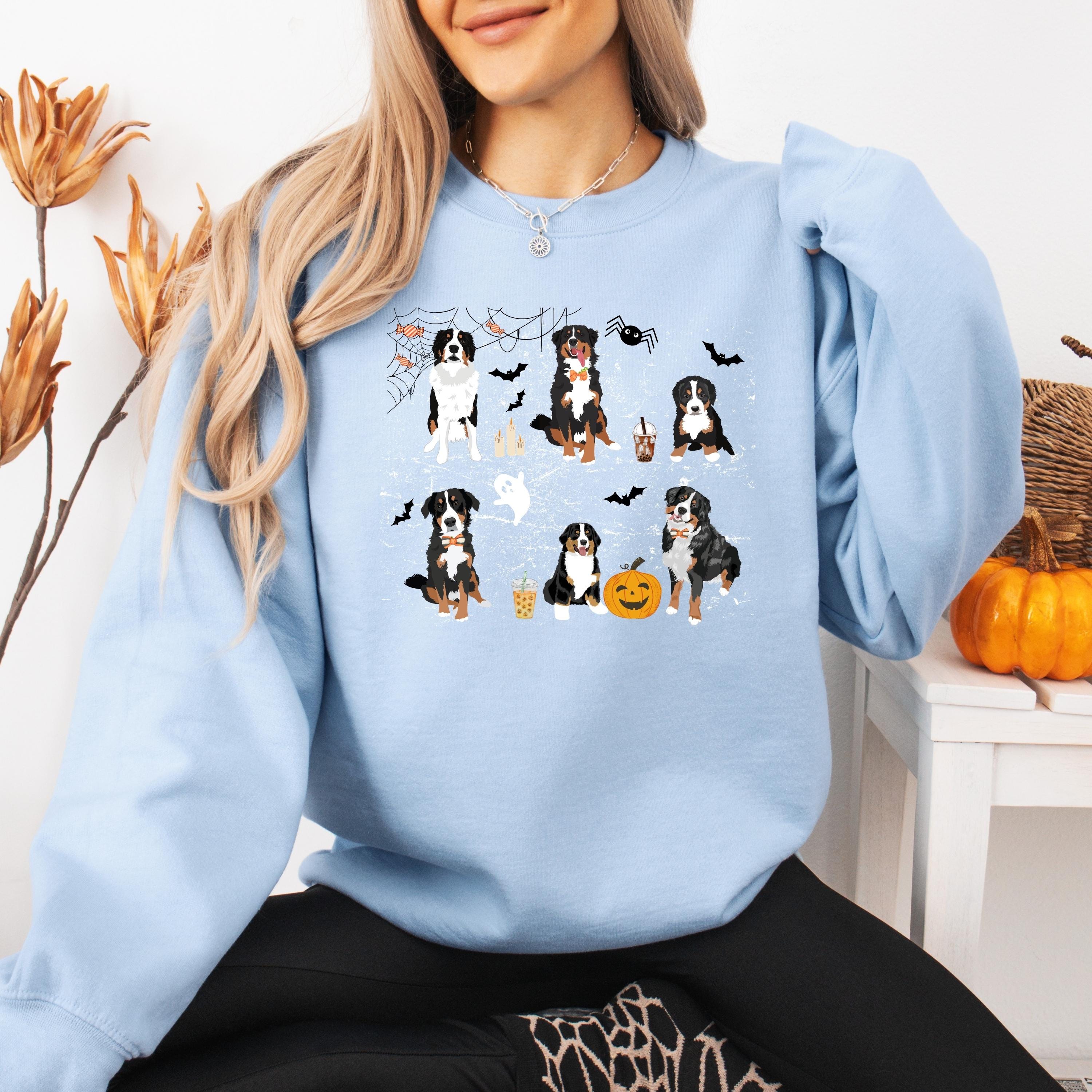 Berner Sennenhund Sweatshirt - Halloween Design Für Damen & Herren