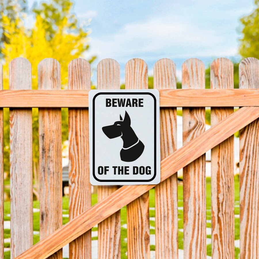 Dog Block Sign SVG Files, Warning Sign, Danger Sign, Beware of Dog, Door Decal ...