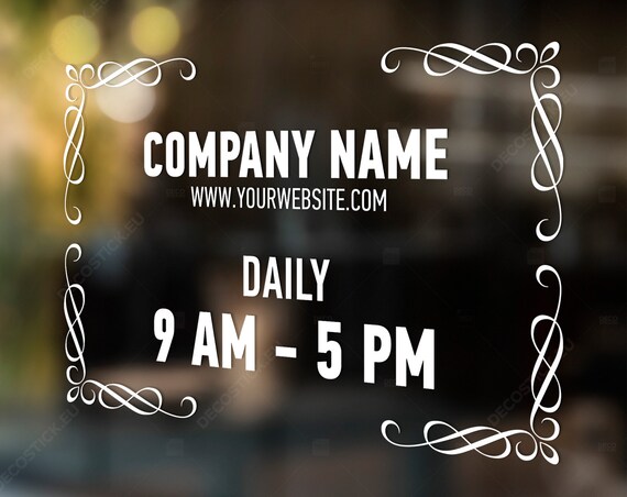DIGITAL FILE Store Hours Store Opening Hours Open Hours | Etsy