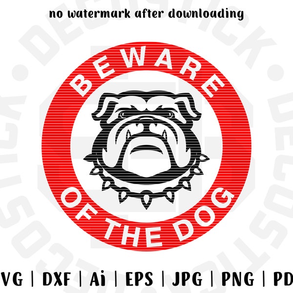 SVG-Dateien, Warnschild, Warnschild, Türaufkleber, Türaufkleber, Schutzschild, Schutzschild, Hundeschild, Privatbesitz, Bulldogge