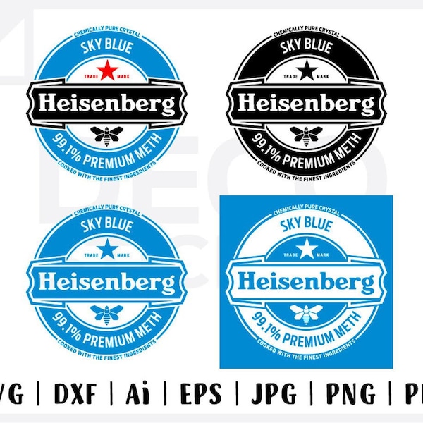 SVG File, Heisenberg SVG, Walter White SVG, Breaking Bad, Heisenberg Cut File, Heisenberg Vector, Heisenberg Cut File