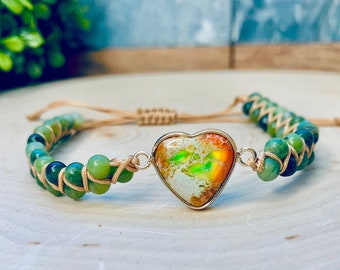 Green Sea Sediment Jasper Bracelet | Jasper Bracelet | Green Jasper Bracelet |