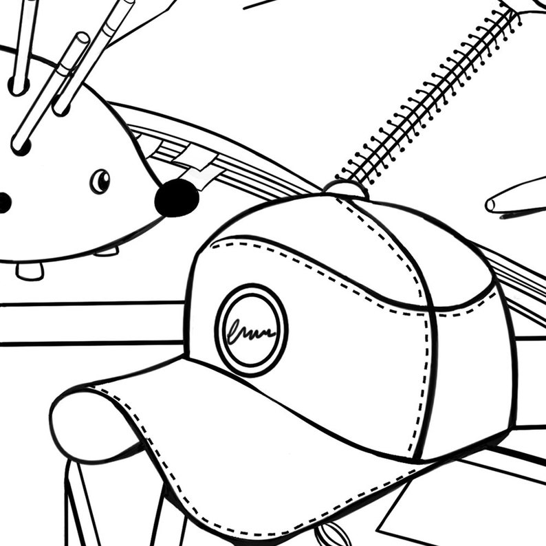 Anime Manga Style Coloring Page for Kids. Instant Download and - Etsy