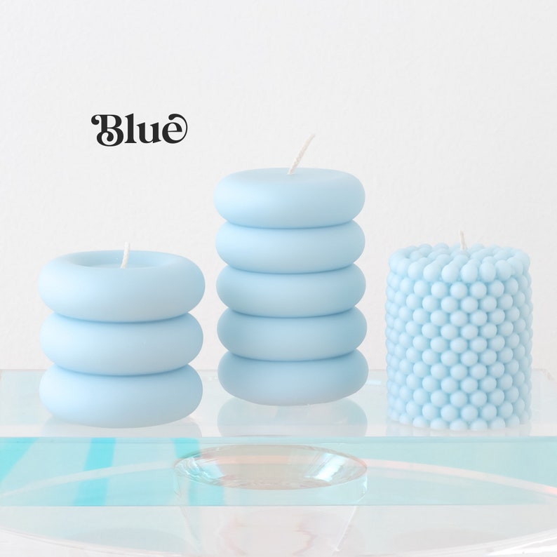 Unique Pillar Candles Danish Pastel Home Decor Unscented Etsy