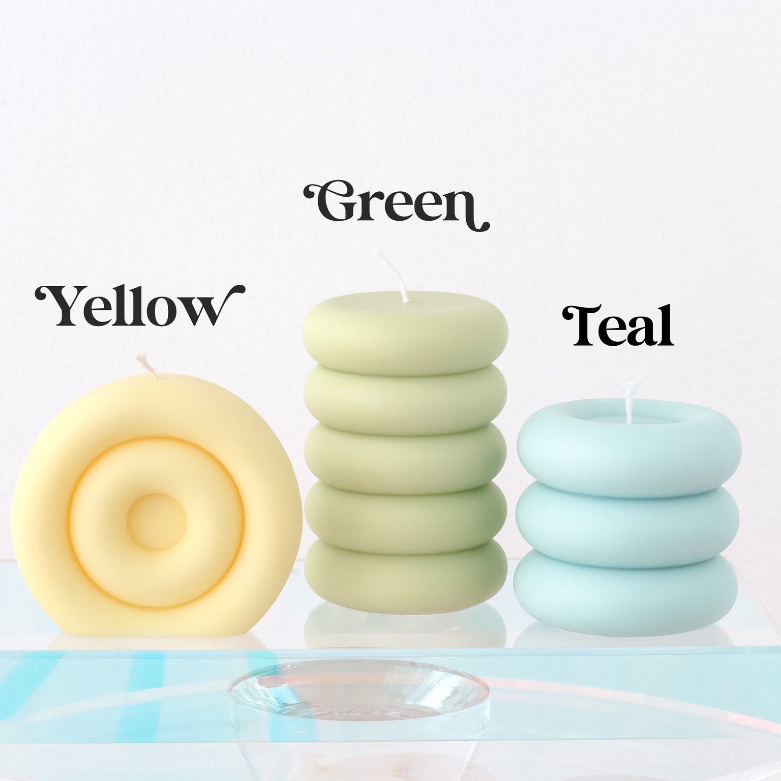 Unique Pillar Candles Danish Pastel Home Decor Unscented Etsy