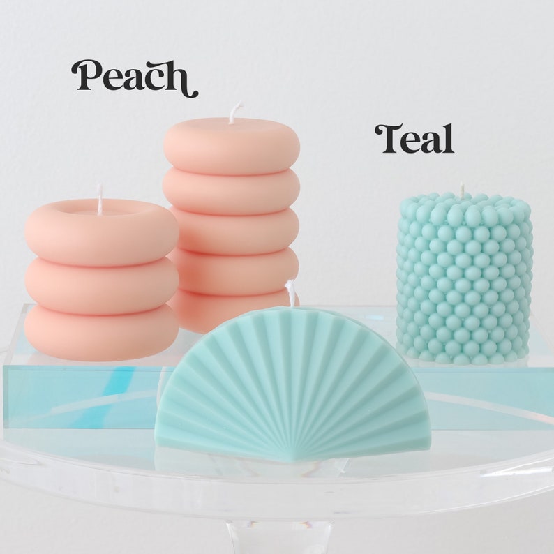 Unique Pillar Candles Danish Pastel Home Decor Unscented Etsy