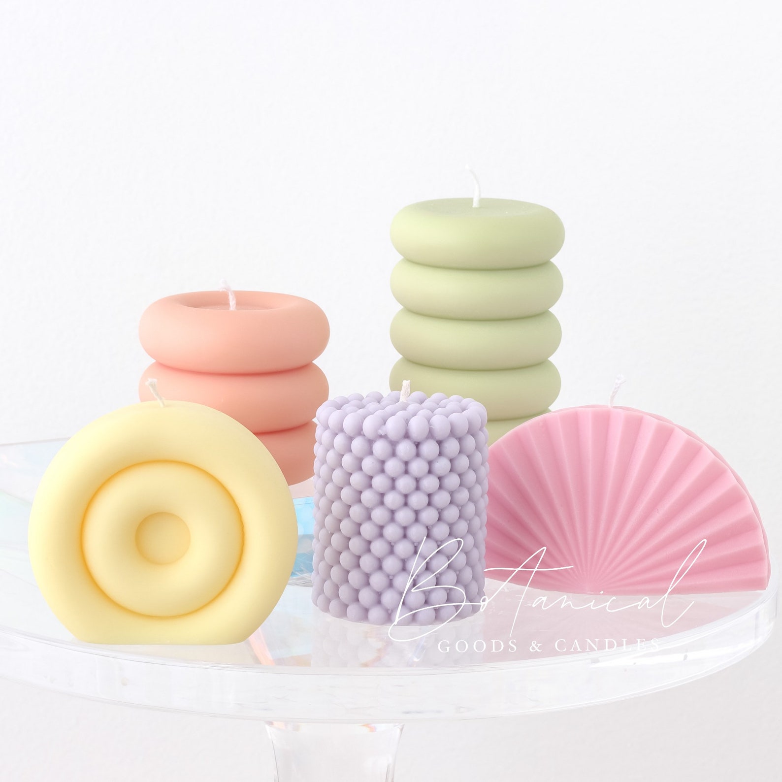 Unique Pillar Candles Danish Pastel Home Decor Unscented Etsy