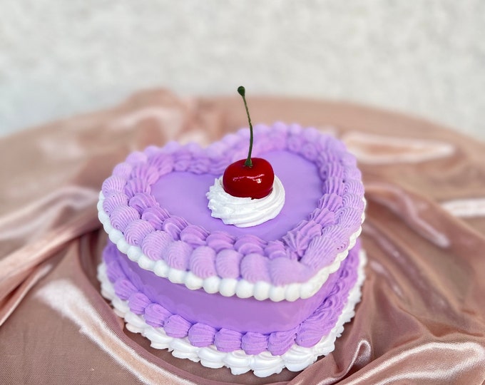 Purple Fake Cake Jewelry Box