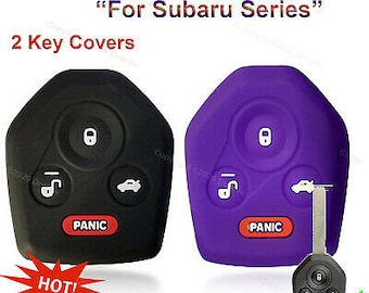 2pcs Silicone 4 Button Smart Key Case Cover Fob Holder for Subaru Forester Impreza Legacy Outback Tribeca WRX WRX STI Crosstrek Smart Key