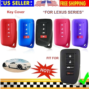 Dobrev Silicone Cover Entry Fob Case Skin Keyless Holder for Lexus Gs RX RC 350 Key ES300 350 300h IS 300 250 200t 450h NX300 NX300h Key