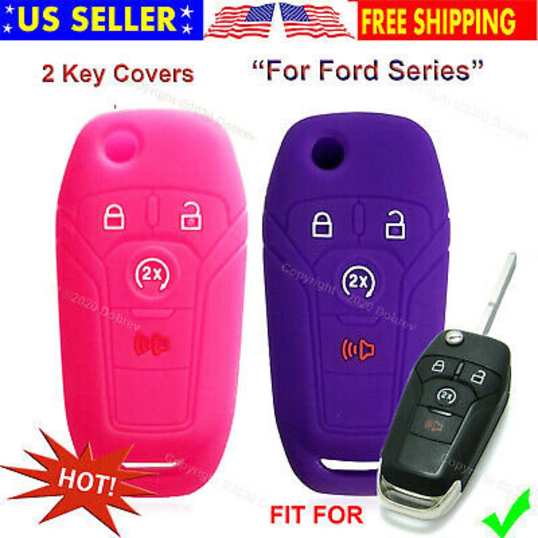 2x Dobrev Silicone Cover Holder Remote Control Keyless Entry Case Skin ...