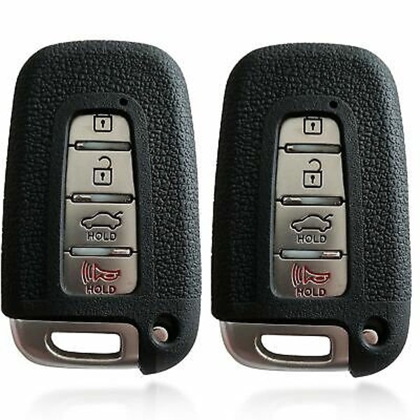 Dobrev Silicone Soft Cover Keyless Entry Fob Protector Holder Case Skin Shell Hyundai Azera Equus Veloster Sonata Elantra Genesis 4B Key