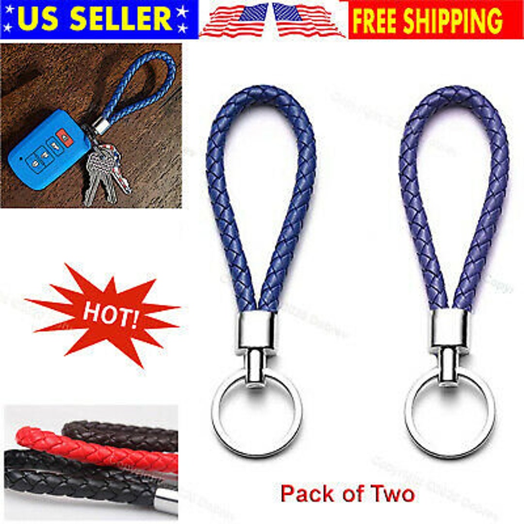 String For Car Keys Car Leather Chain Ring Strap Rope Car Fob Cord Holder for Silicone Case ...