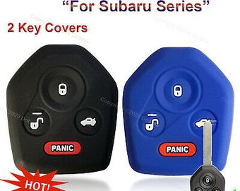 2pcs Silicone 4 Button Smart Key Case Cover Fob Holder for Subaru Forester Impreza Legacy Outback Tribeca WRX WRX STI Crosstrek Smart Key