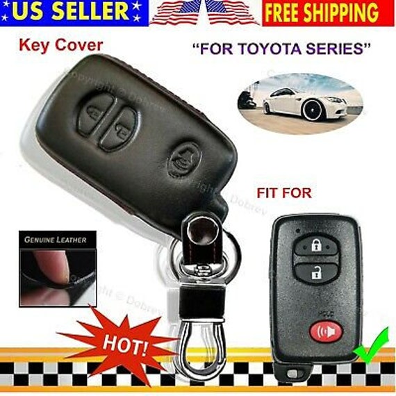 Key Fob Cover For 2008-2013 Scion TC Remote Case Skin - Black Silicone Protective Sleeve