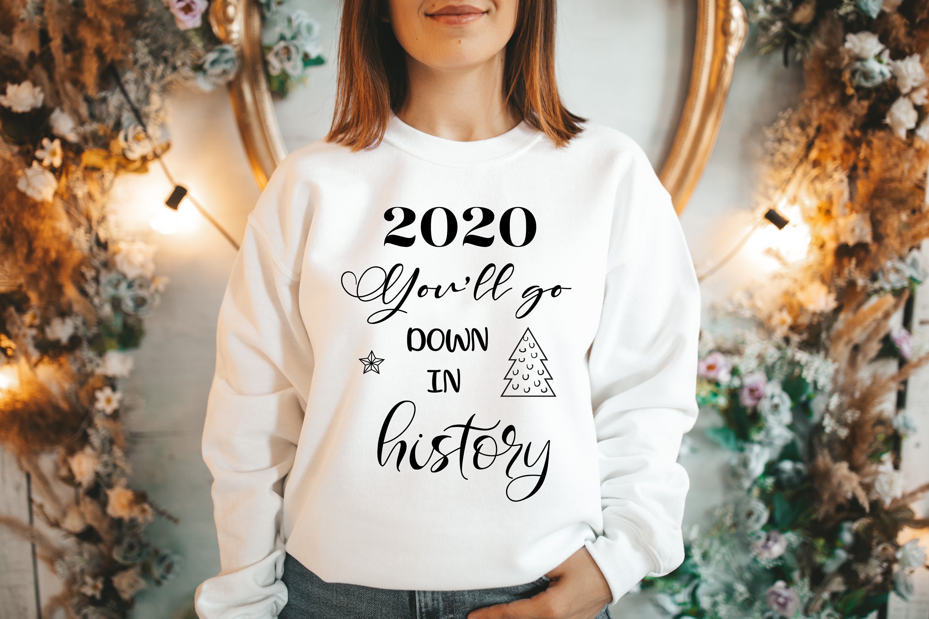 Merry Christmas Unisex Sweatshirt Cute Christmas Sweatshirt Etsy