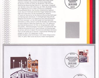 Stenbron Regensburg | Tyskland | Frimärken i nyskick, begagnade och på förstadagskuvertet