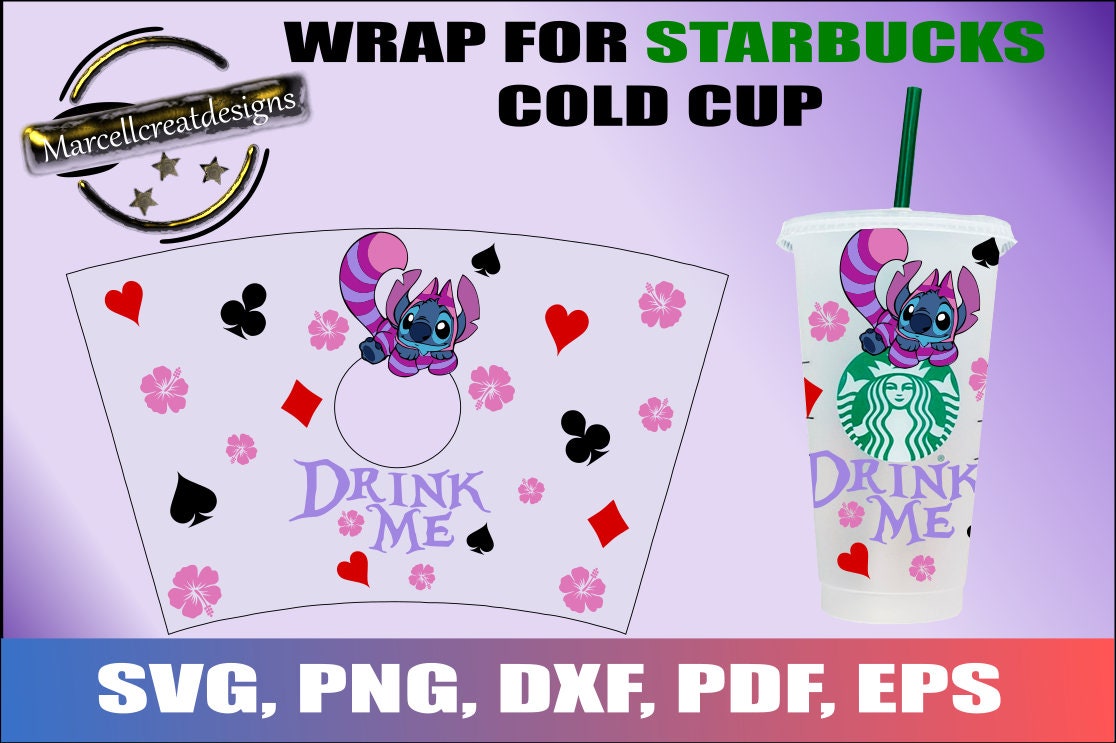 Stitch Wrap svg Full wrap for Starbucks Venti 24oz. Cold Cup | Etsy