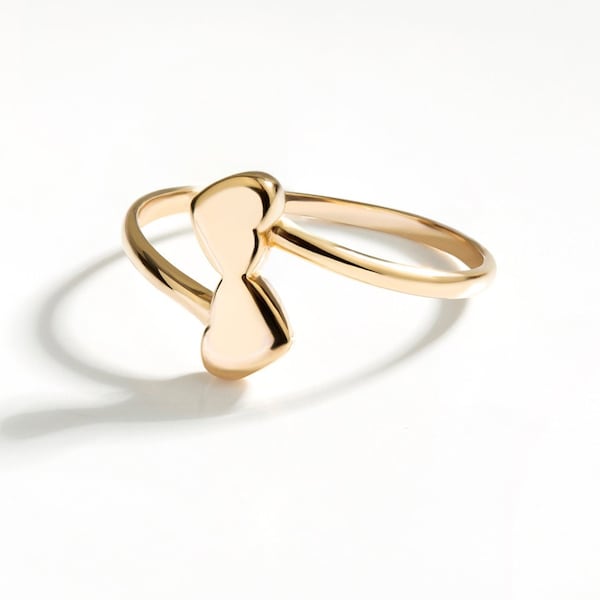 Double Heart Ring Etsy