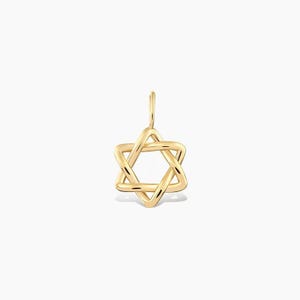 Colgantes con la Estrella de David y el símbolo del infinito en oro macizo de 10k o 14k: Colgantes con la Estrella de David.