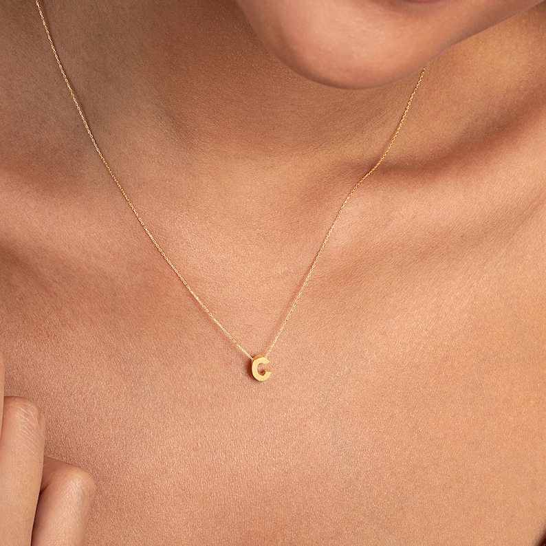 14k gold initial, 14k gold letter, gold letter necklace, personalized jewelry, minimalist necklace, dainty gold necklace, monogram necklace, 14k gold monogram, 14k gold necklace, letter necklace 14k, gold necklace womens, 14k initial necklace