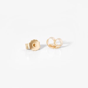 14K Solid Gold Heart Stud Earrings for Women 14K Gold Cute Heart Earrings 14K Gold Earrings 14k Real Gold Jewelry Gift for Women image 6