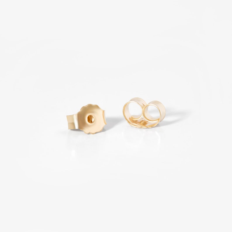 14K Solid Gold Heart Stud Earrings for Women 14K Gold Cute Heart Earrings 14K Gold Earrings 14k Real Gold Jewelry Gift for Women image 6