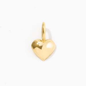 14k Solid Gold Herz Anhänger für Frauen