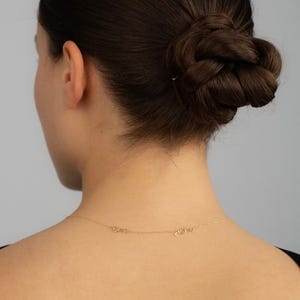 14K Gold Verlängerungskette mit Initial | 14K Echtgold Verlängerungskette | 14K Solid Gold Armband-Verlängerung Bild 2