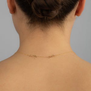 14K Gold Verlängerungskette mit Initial | 14K Echtgold Verlängerungskette | 14K Solid Gold Armband-Verlängerung Bild 5