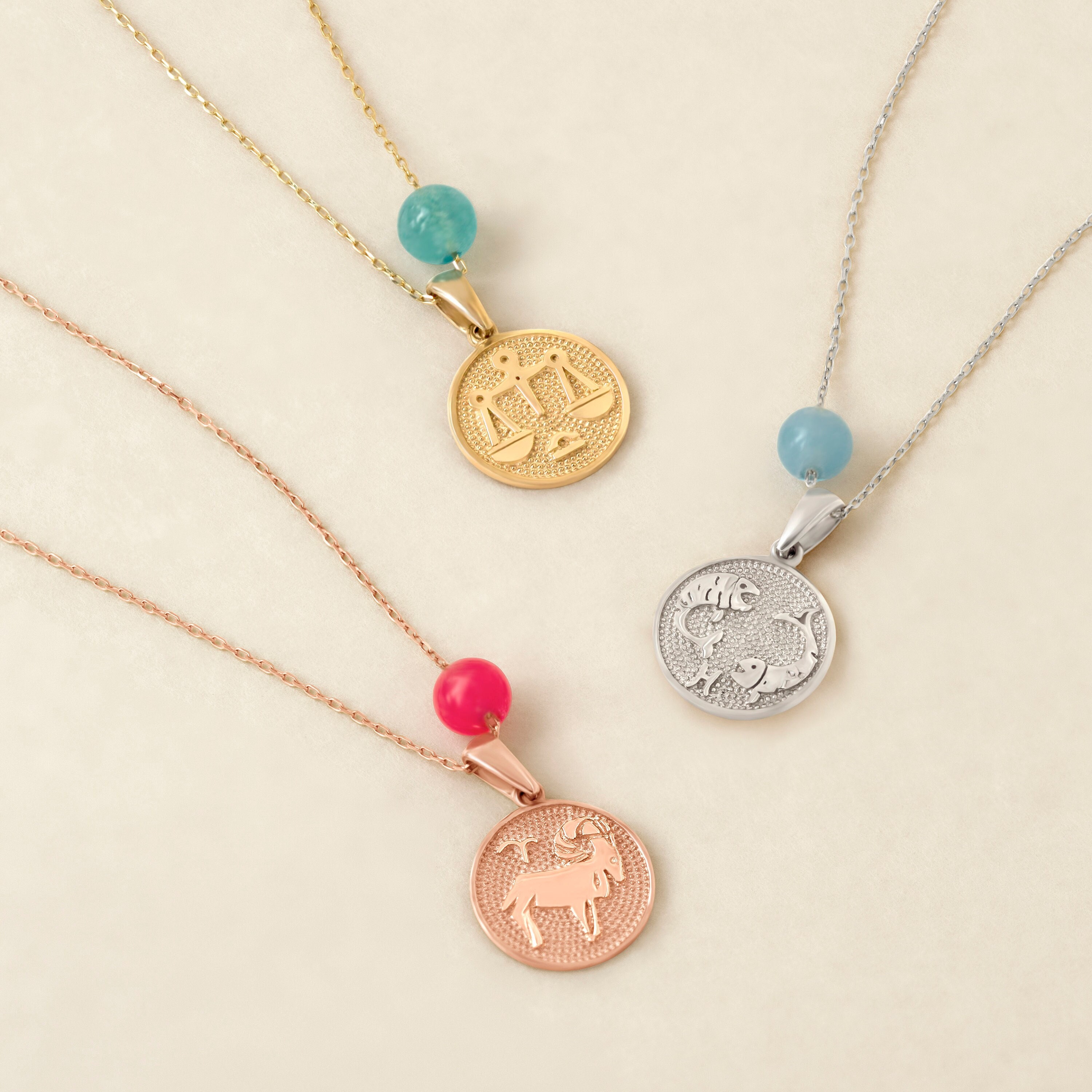 Aries Pendant 14 mm Jewels Obsession Solid 14K Rose Gold Zodiac Aries Pendant 14 mm Jewels Obsession Solid 14K Rose Gold Zodiac