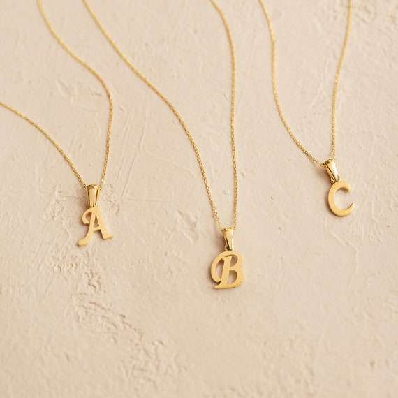 Mia Diamonds 14k Yellow Gold Small Script InitialL Charm Mia Diamonds 14k Yellow Gold Small Script InitialL Charm