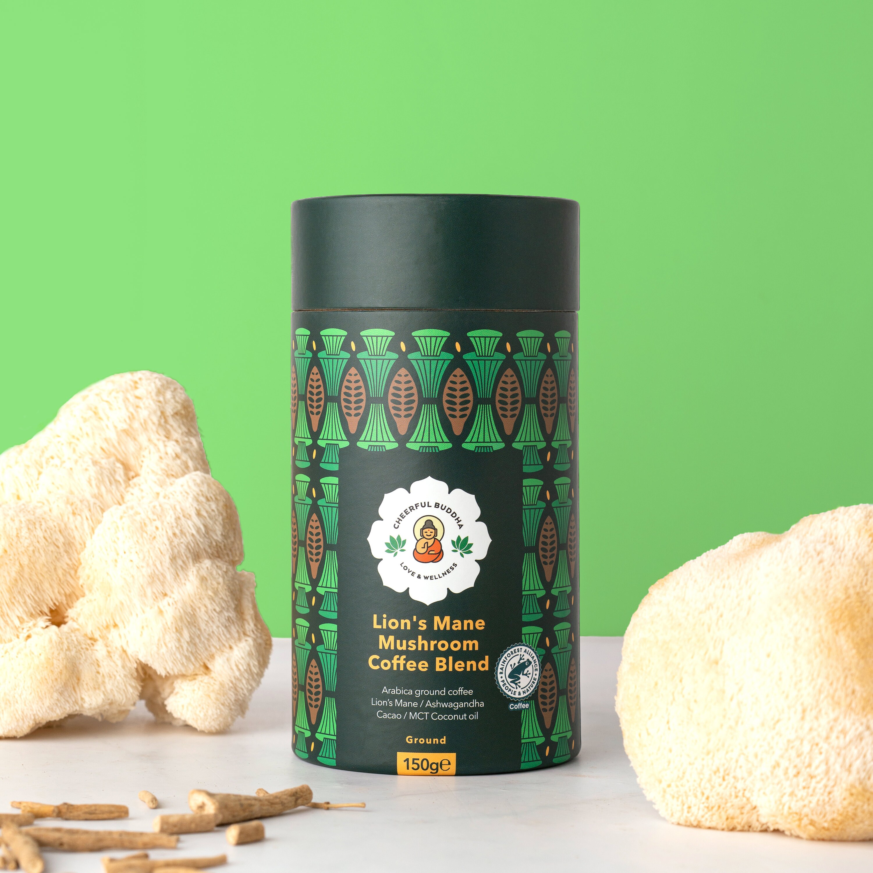 Cheerful Buddha Lion's Mane Mushroom Coffee Blend - 100