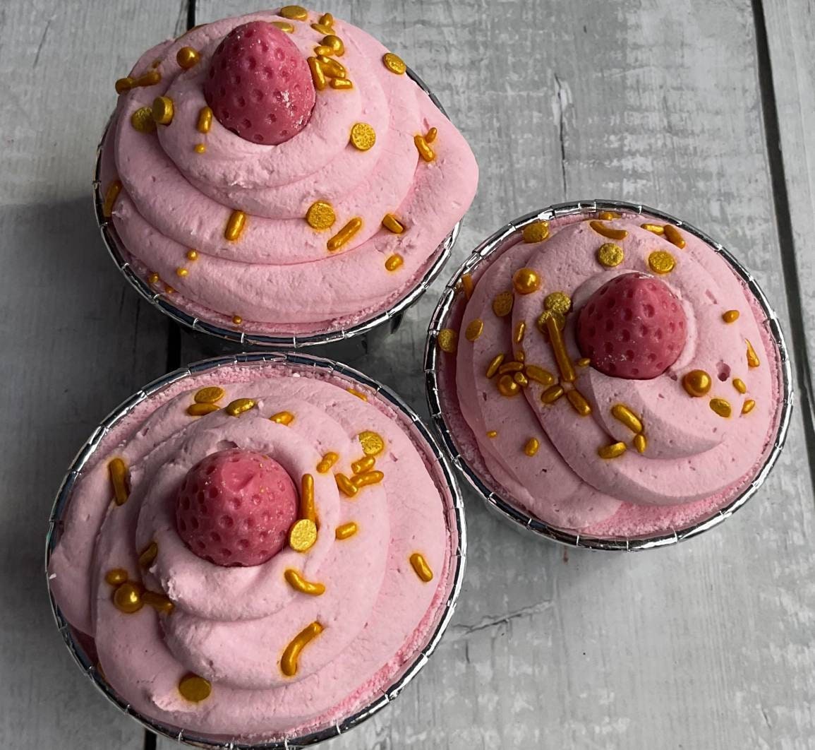 Chocolate Strawberries Bathbomb Bubble Bar Bath Bomb Cupcake Etsy